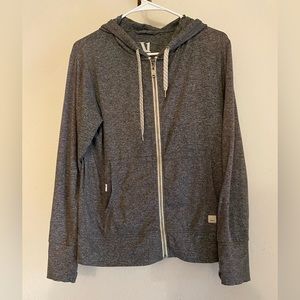 Vuori halo grey performance hoodie
